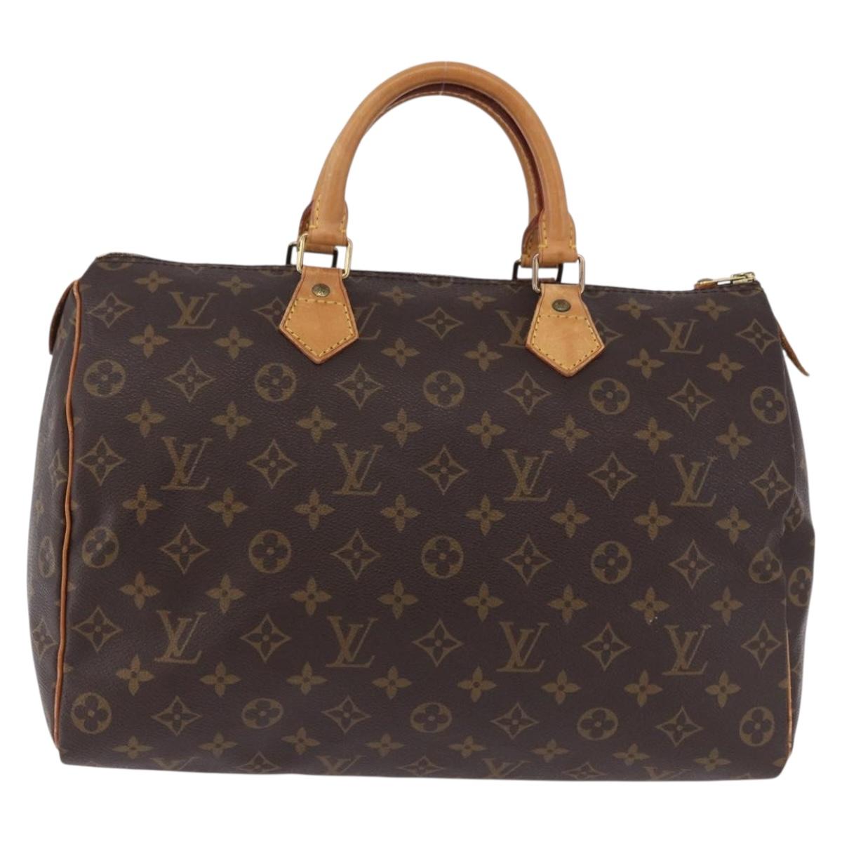 LOUIS VUITTON Monogram Speedy 35 Hand Bag M41524 LV Auth 192974A