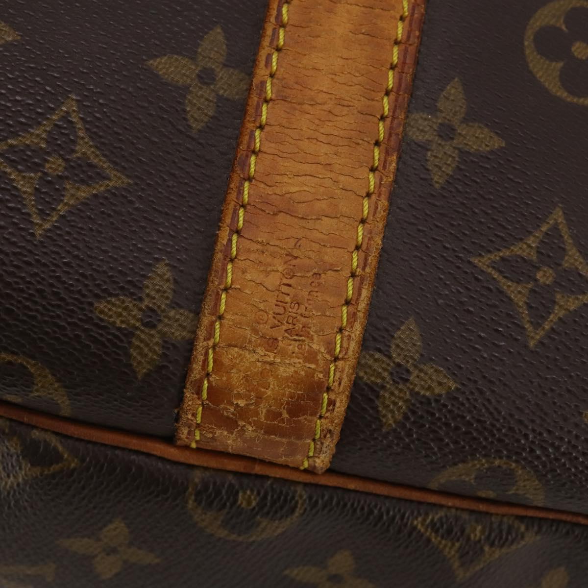LOUIS VUITTON Monogram Keepall Bandouliere 55 Boston Bag M41414 LV Auth 192976