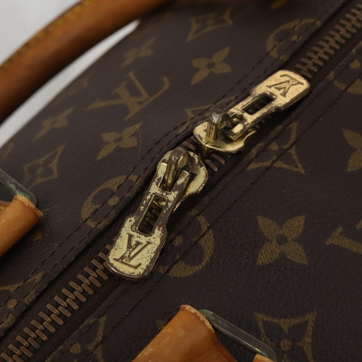 LOUIS VUITTON Monogram Keepall Bandouliere 55 Boston Bag M41414 LV Auth 192976