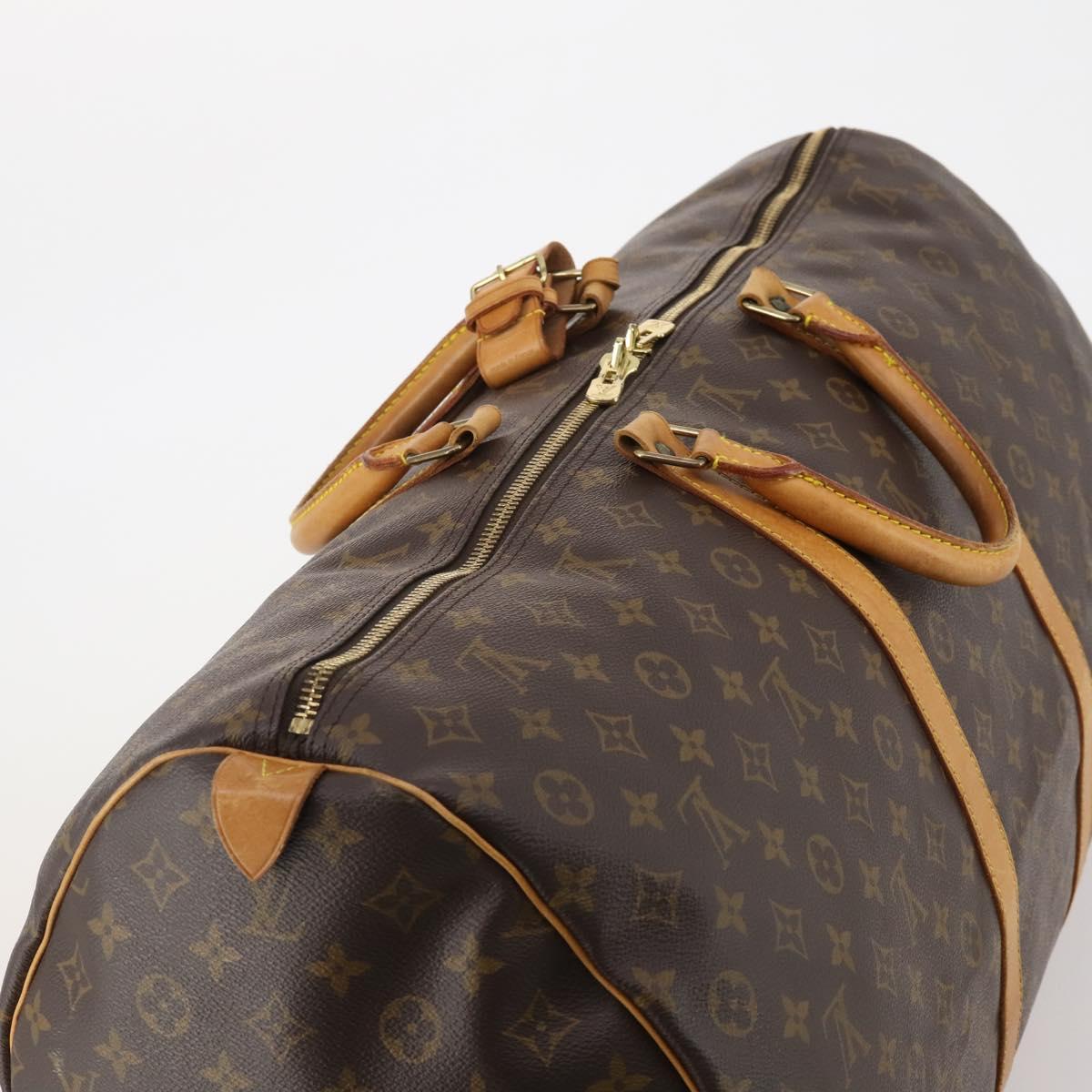 LOUIS VUITTON Monogram Keepall 60 Boston Bag M41422 LV Auth 192979