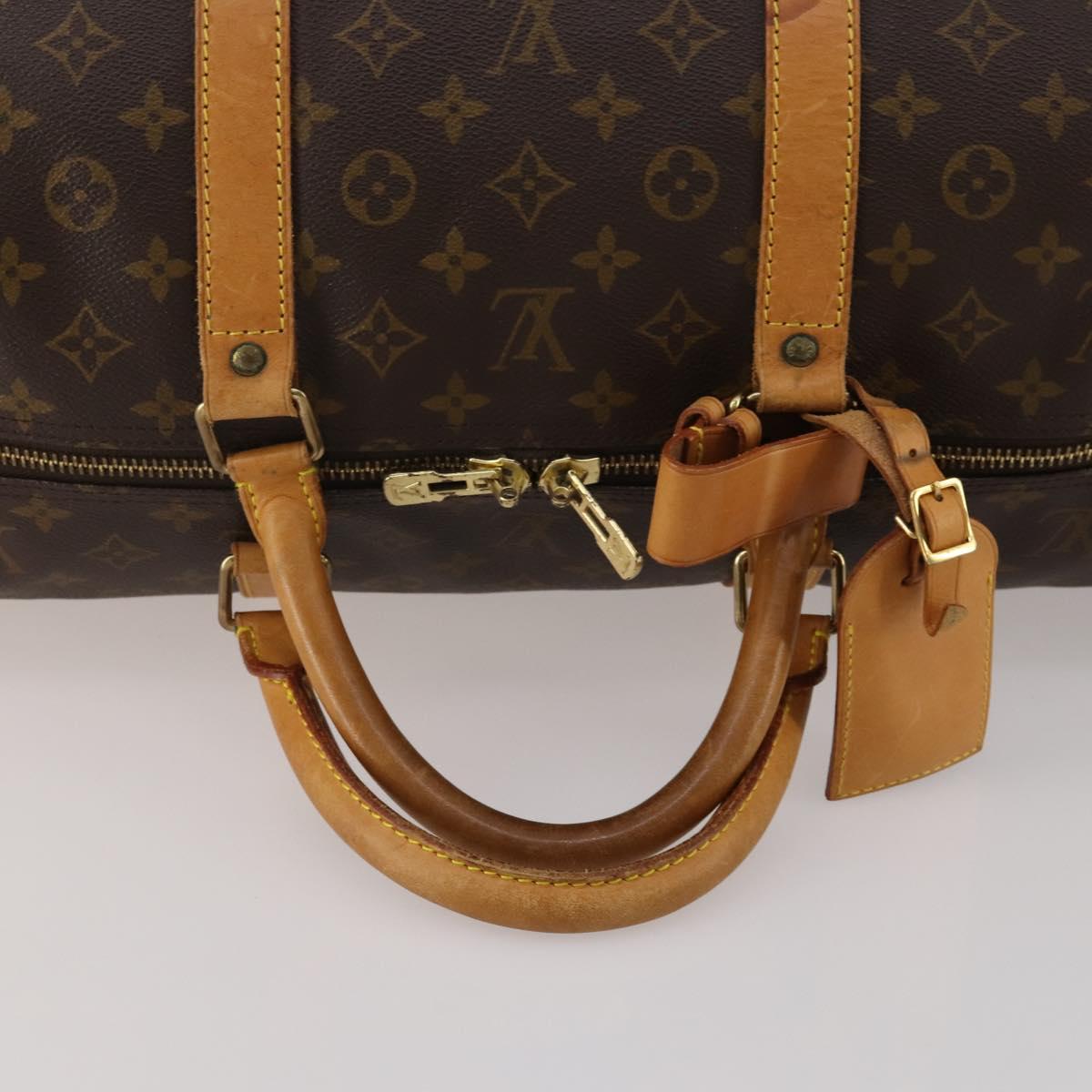 LOUIS VUITTON Monogram Keepall 60 Boston Bag M41422 LV Auth 192979