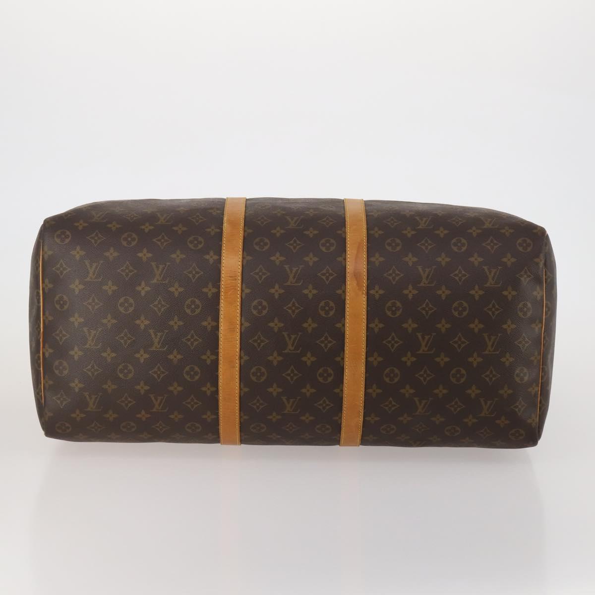 LOUIS VUITTON Monogram Keepall 60 Boston Bag M41422 LV Auth 192979