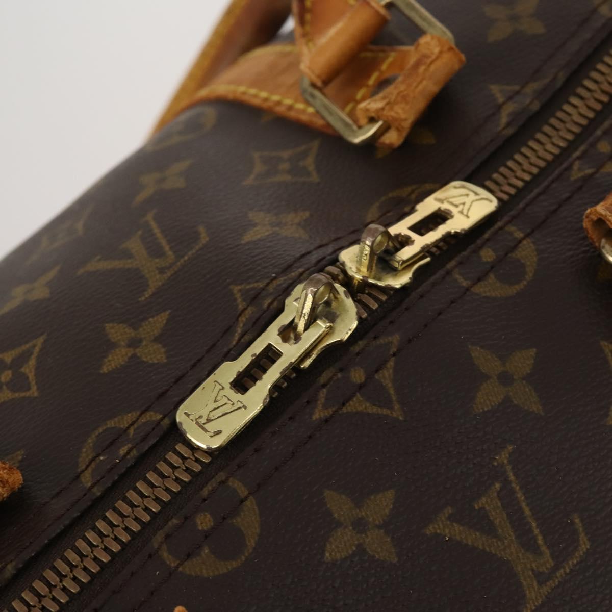 LOUIS VUITTON Monogram Keepall Bandouliere 55 Boston Bag M41414 LV Auth 192981
