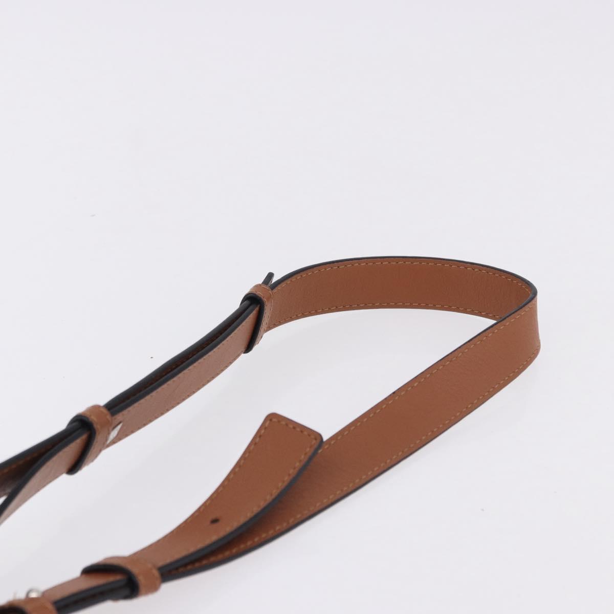 LOEWE Hammock Small Hand Bag Leather 2way Brown Silver Auth 192988A