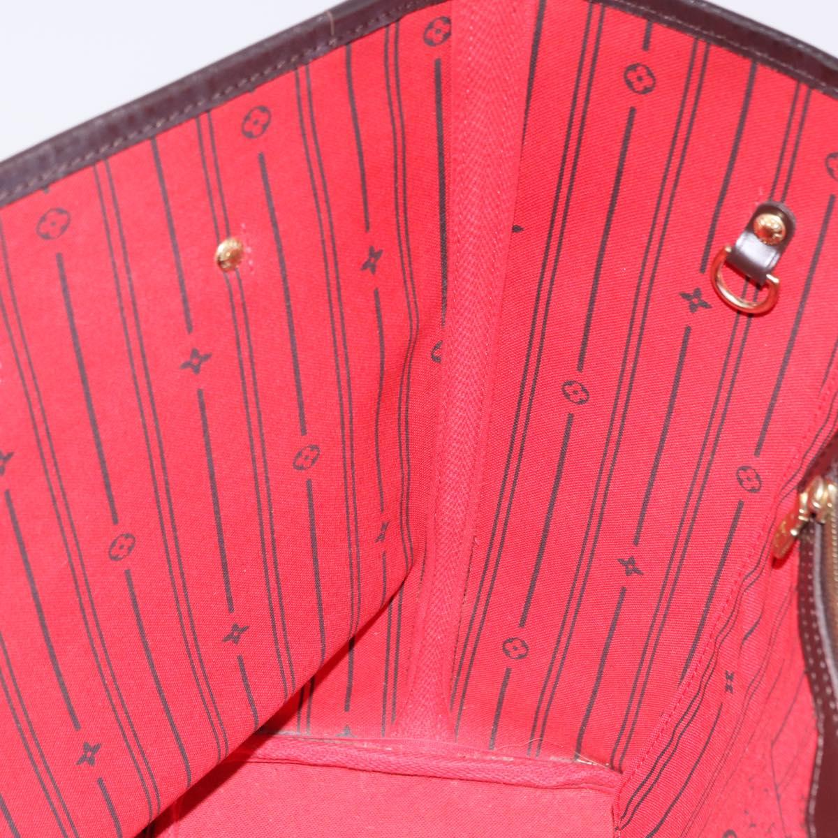 LOUIS VUITTON Damier Ebene Neverfull MM Tote Bag N51105 LV Auth 192997A