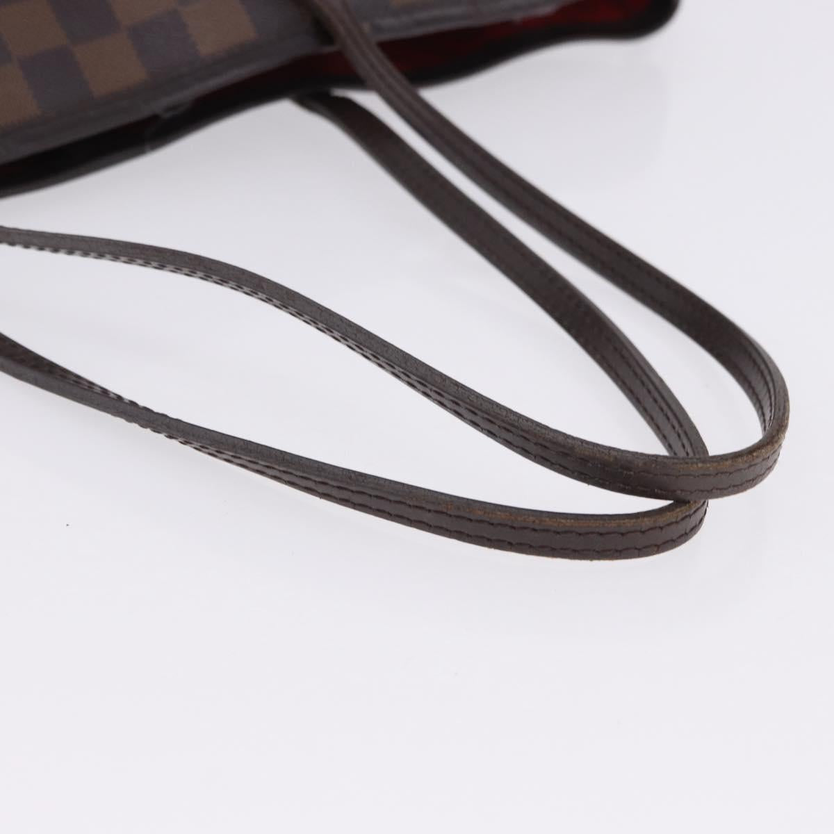 LOUIS VUITTON Damier Ebene Neverfull MM Tote Bag N51105 LV Auth 192997A