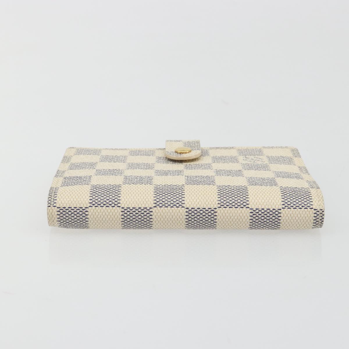 LOUIS VUITTON Damier Azur Agenda PM Day Planner Cover R20706 LV Auth 193001V