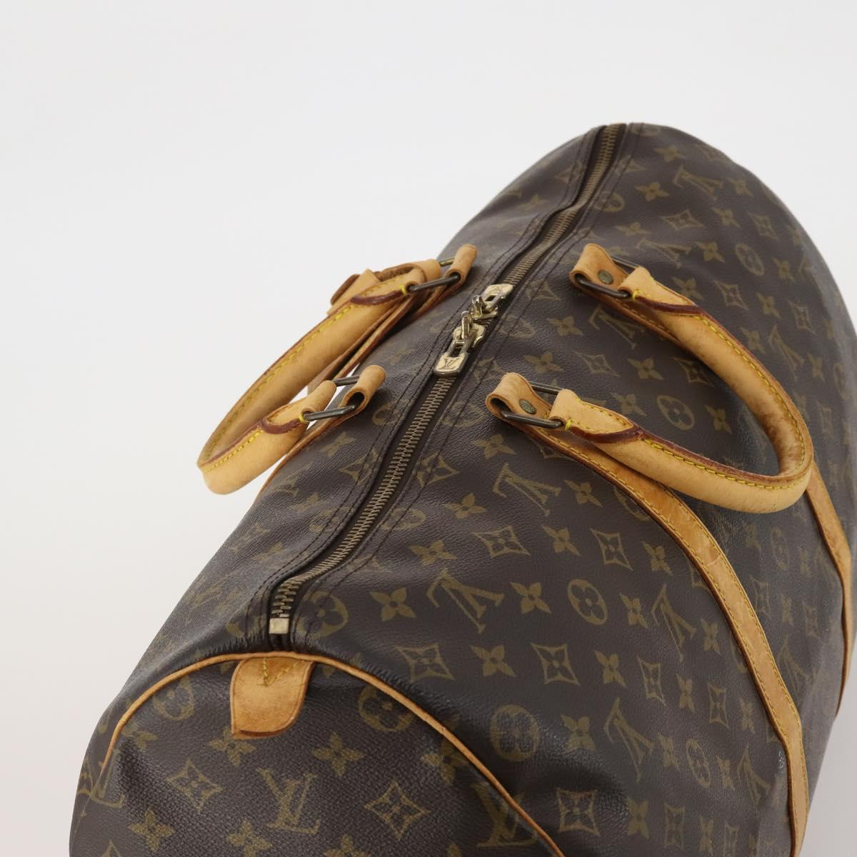 LOUIS VUITTON Monogram Keepall 50 Boston Bag M41426 LV Auth 193006