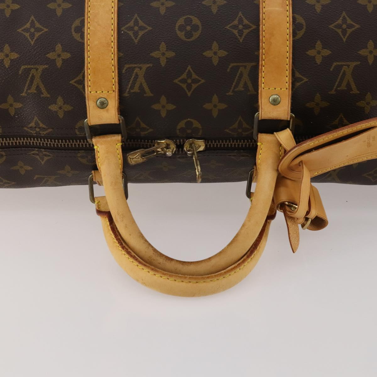 LOUIS VUITTON Monogram Keepall 50 Boston Bag M41426 LV Auth 193006