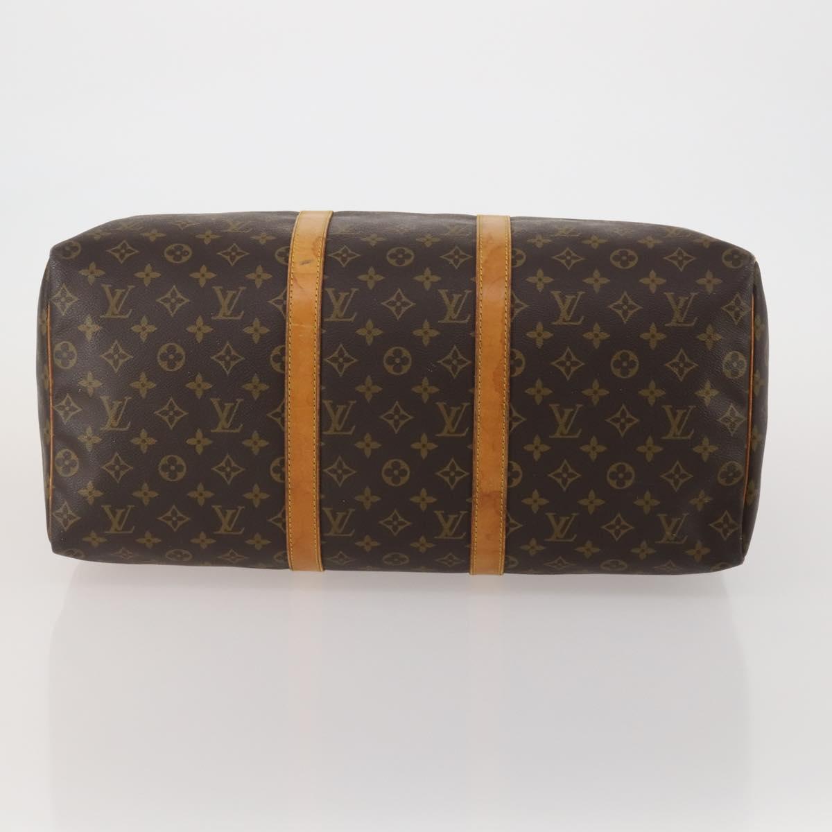 LOUIS VUITTON Monogram Keepall 50 Boston Bag M41426 LV Auth 193006