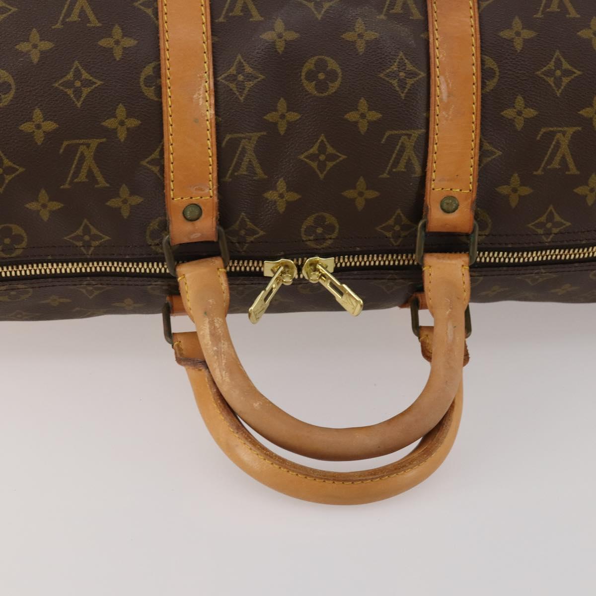LOUIS VUITTON Monogram Keepall 50 Boston Bag M41426 LV Auth 193007A
