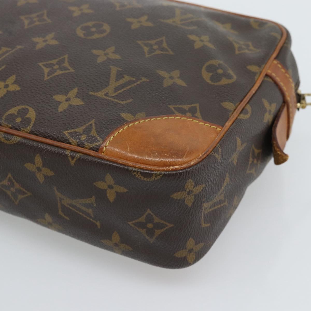 LOUIS VUITTON Monogram Compiegne 28 Clutch Bag M51845 LV Auth 193008