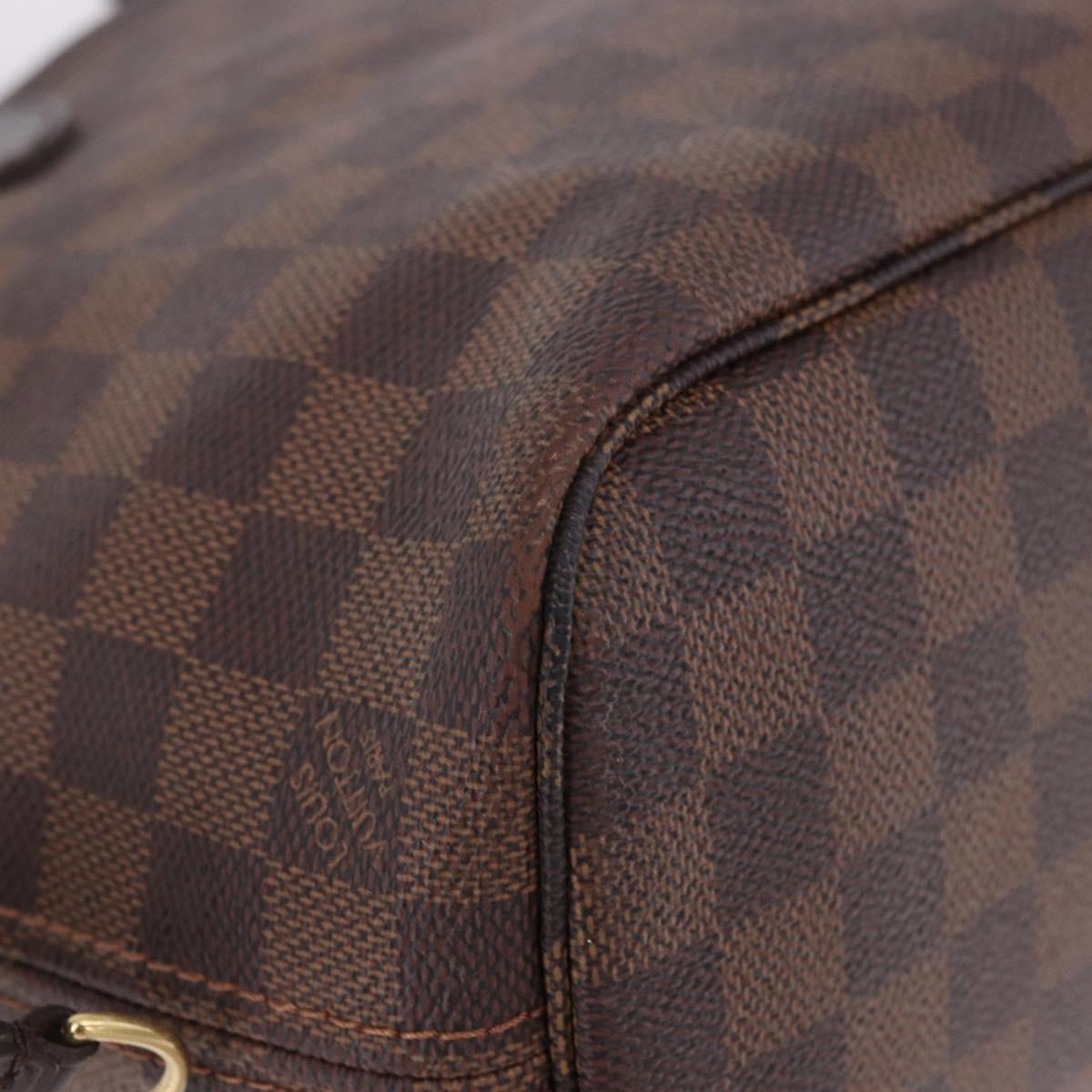 LOUIS VUITTON Damier Ebene Neverfull PM Tote Bag N51109 LV Auth 193009A