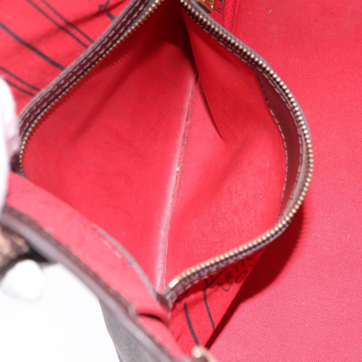 LOUIS VUITTON Damier Ebene Neverfull PM Tote Bag N51109 LV Auth 193009A