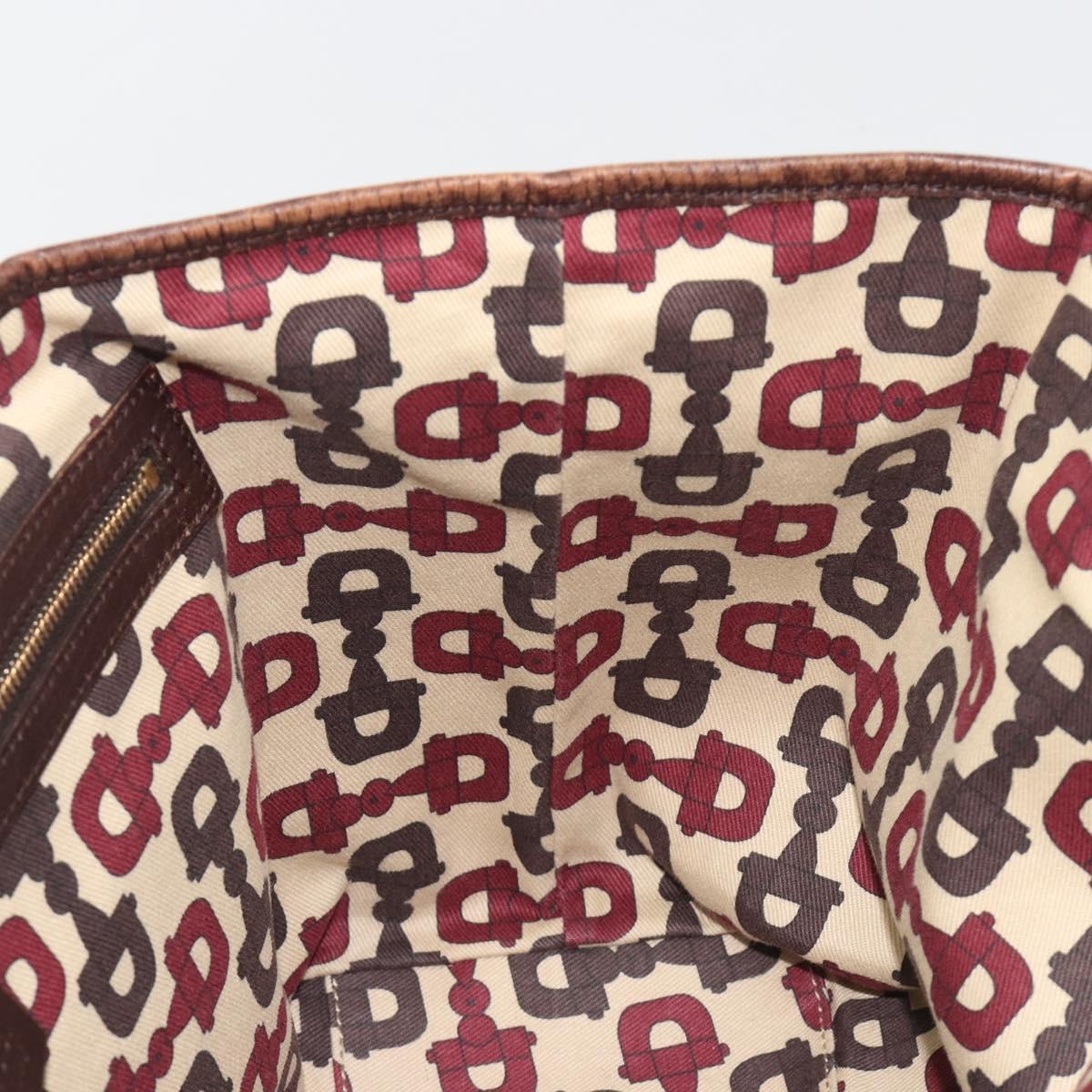 GUCCI GG Canvas Web Sherry Line Tote Bag Beige Gold 137396 Auth 193010