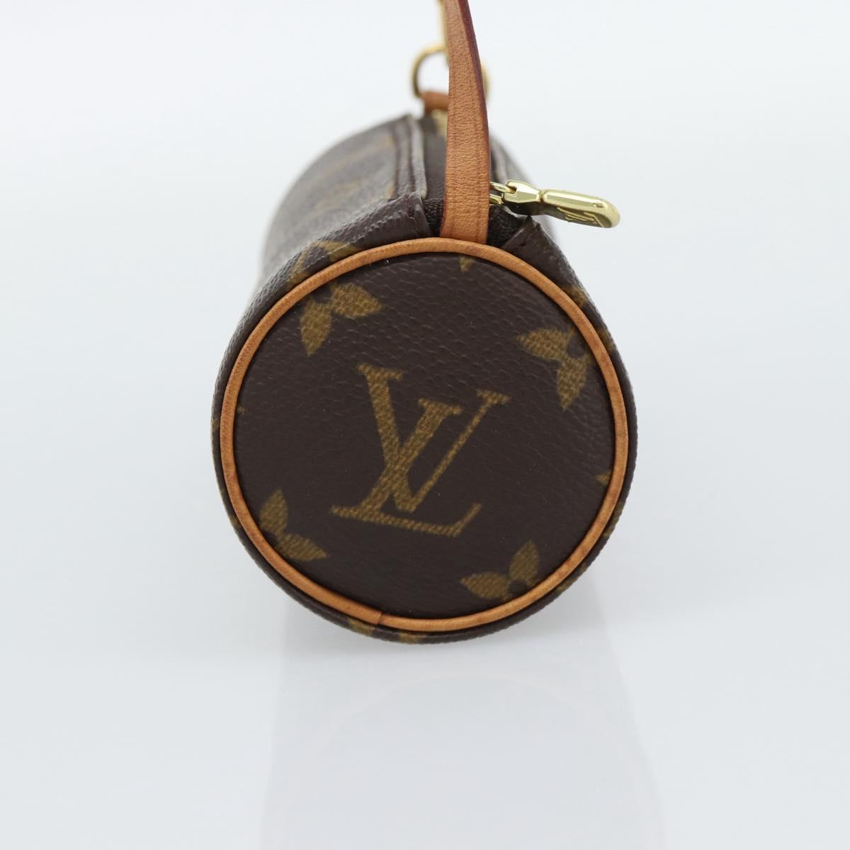 LOUIS VUITTON Monogram Papillon Pouch LV Auth 193015