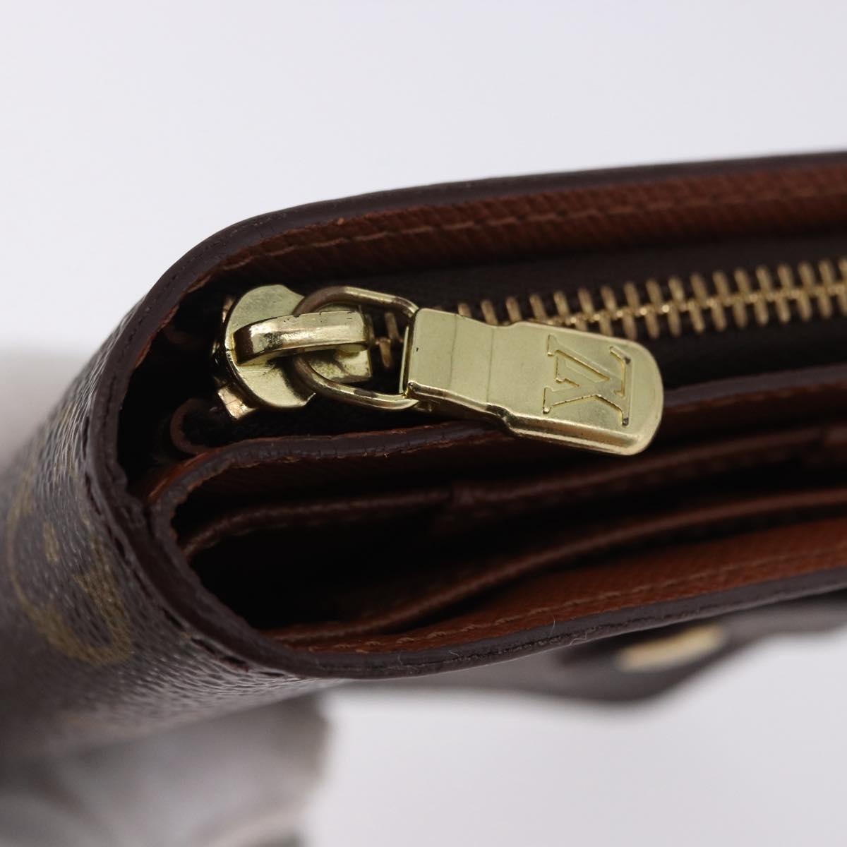 LOUIS VUITTON Monogram Compact Zip Wallet M61667 LV Auth 193020A