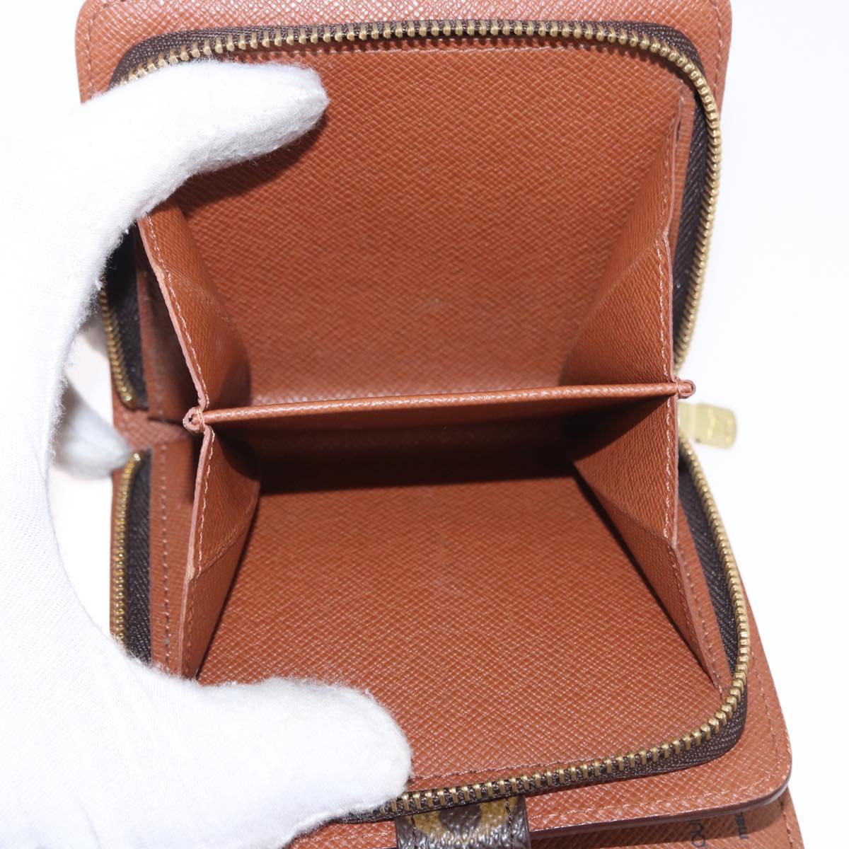 LOUIS VUITTON Monogram Compact Zip Wallet M61667 LV Auth 193020A