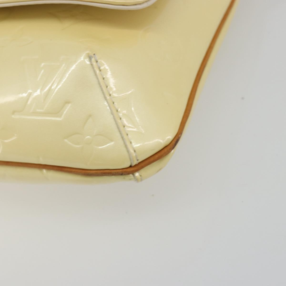 LOUIS VUITTON Monogram Vernis Thompson Street Bag Perle M91203 LV Auth 193024