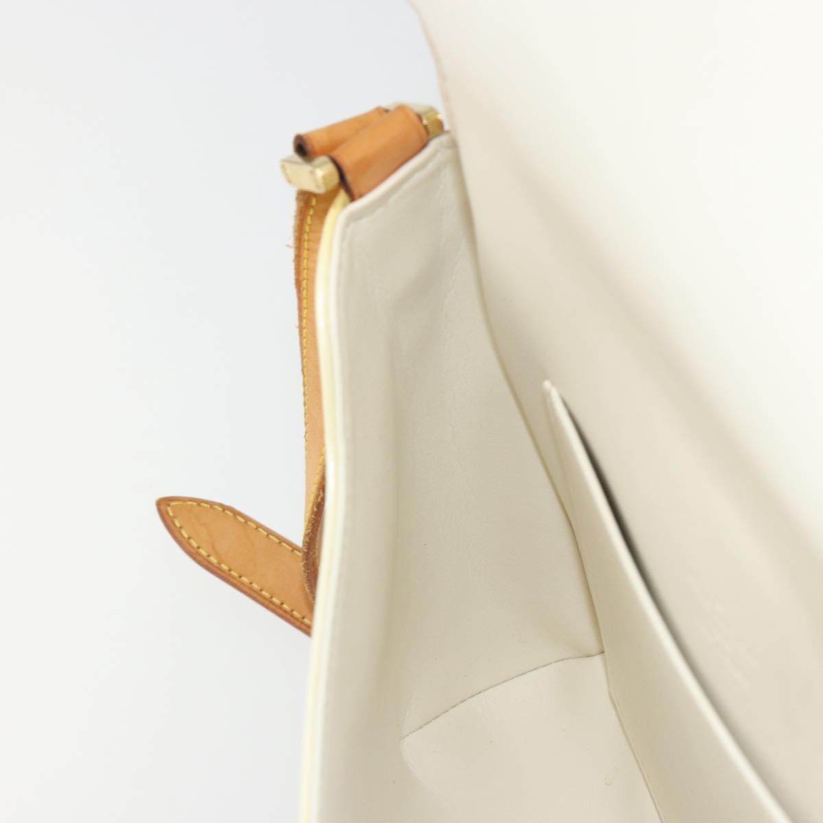 LOUIS VUITTON Monogram Vernis Thompson Street Bag Perle M91203 LV Auth 193024