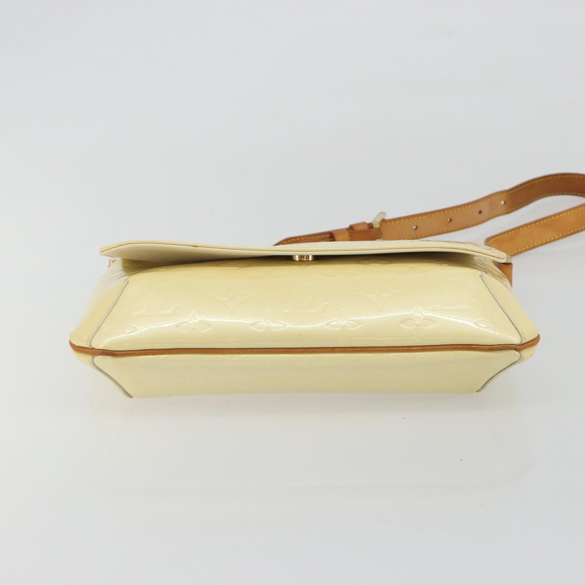 LOUIS VUITTON Monogram Vernis Thompson Street Bag Perle M91203 LV Auth 193024