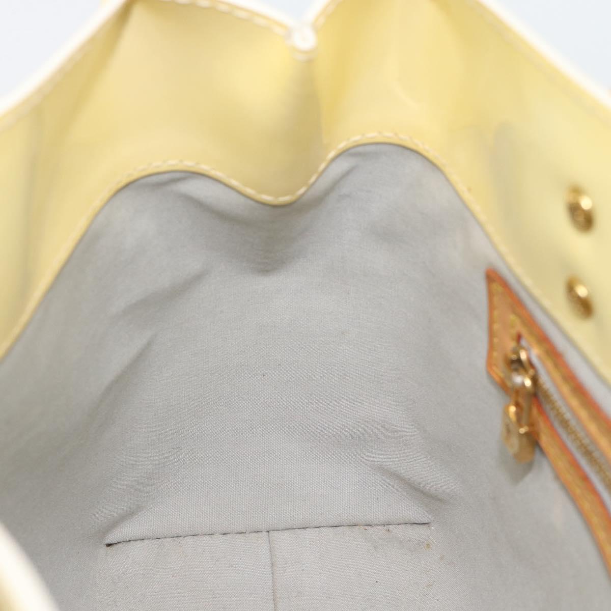 LOUIS VUITTON Monogram Vernis Reade PM Hand Bag Perle M91336 LV Auth 193025