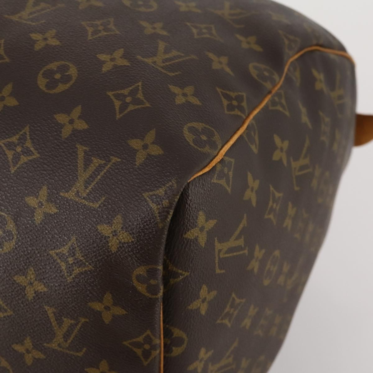 LOUIS VUITTON Monogram Keepall 55 Boston Bag M41424 LV Auth 193036