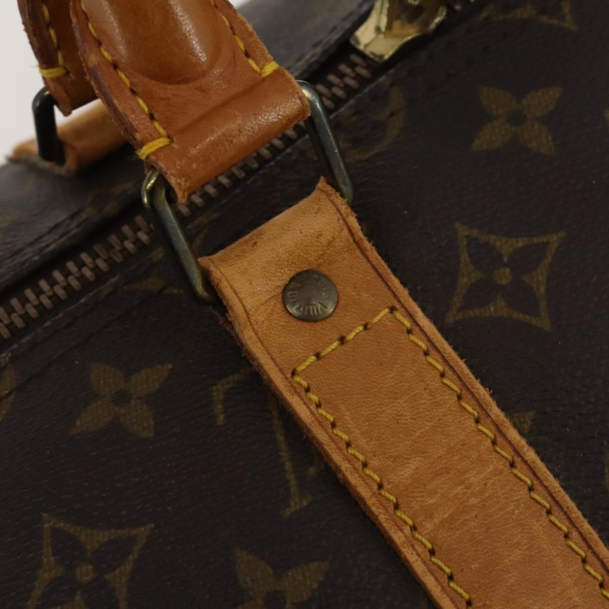 LOUIS VUITTON Monogram Keepall 55 Boston Bag M41424 LV Auth 193036