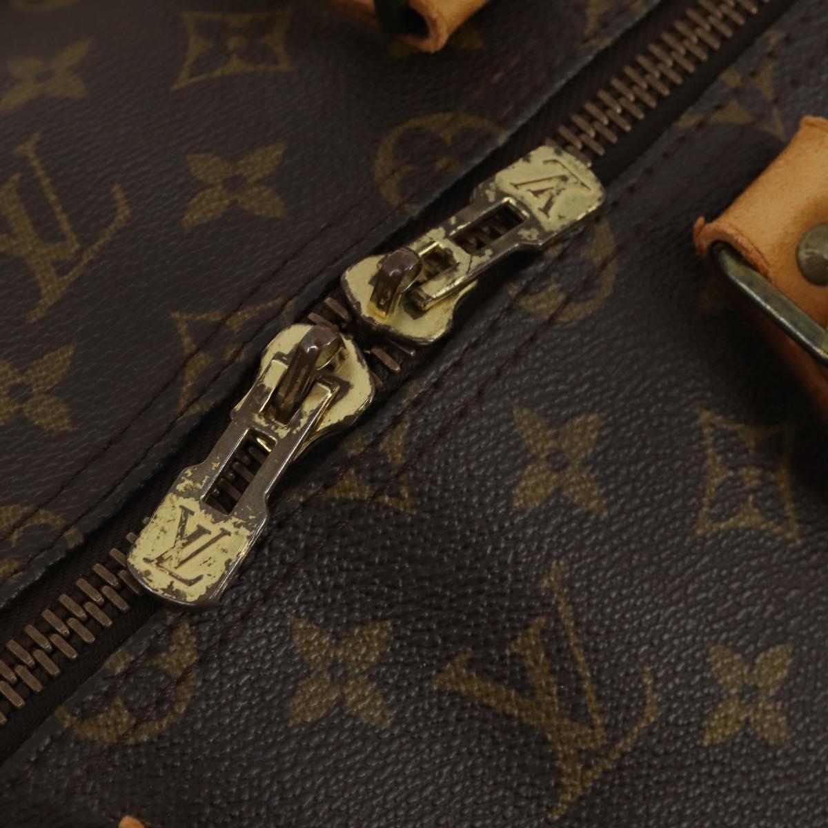 LOUIS VUITTON Monogram Keepall 55 Boston Bag M41424 LV Auth 193036
