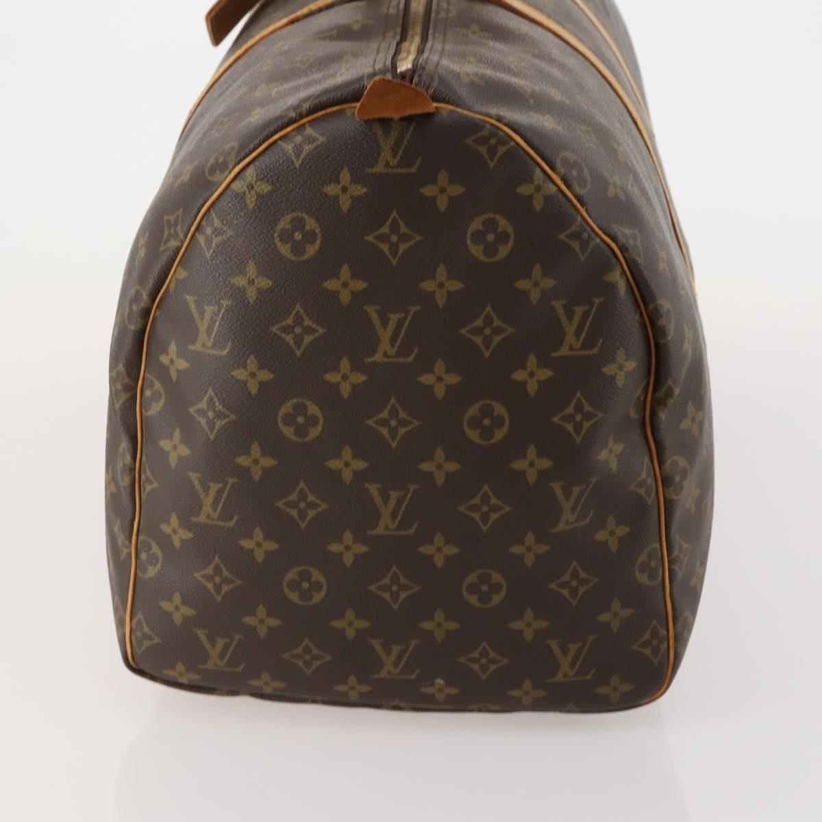 LOUIS VUITTON Monogram Keepall 55 Boston Bag M41424 LV Auth 193036