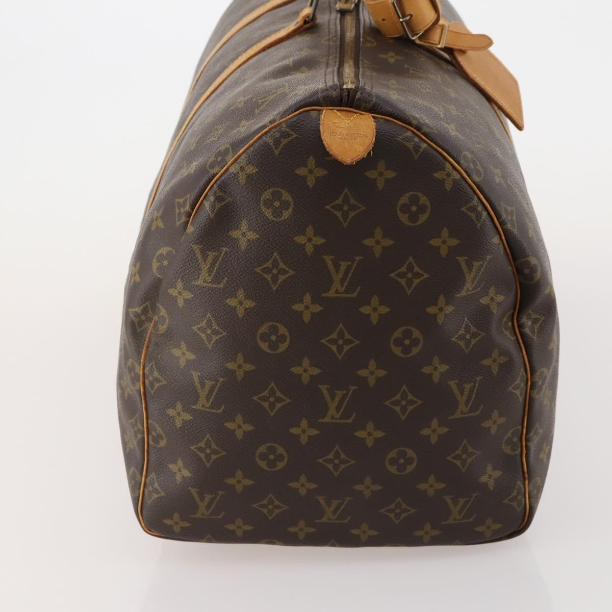 LOUIS VUITTON Monogram Keepall 55 Boston Bag M41424 LV Auth 193036