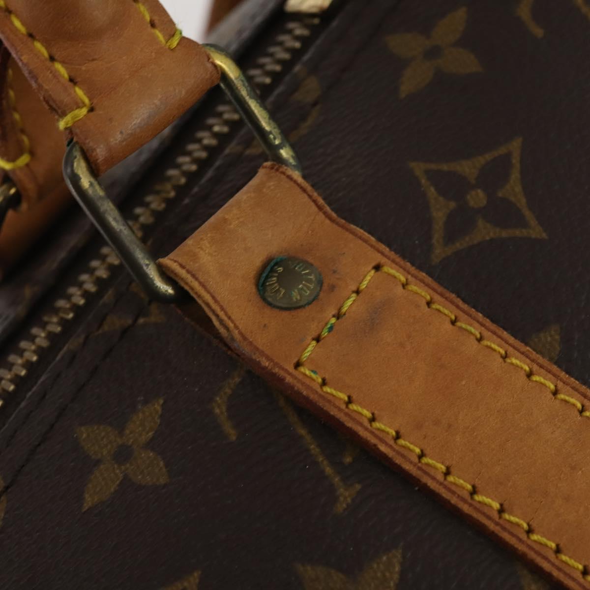 LOUIS VUITTON Monogram Keepall 55 Boston Bag M41424 LV Auth 193037