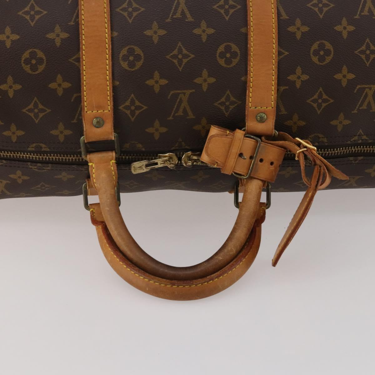 LOUIS VUITTON Monogram Keepall 55 Boston Bag M41424 LV Auth 193037