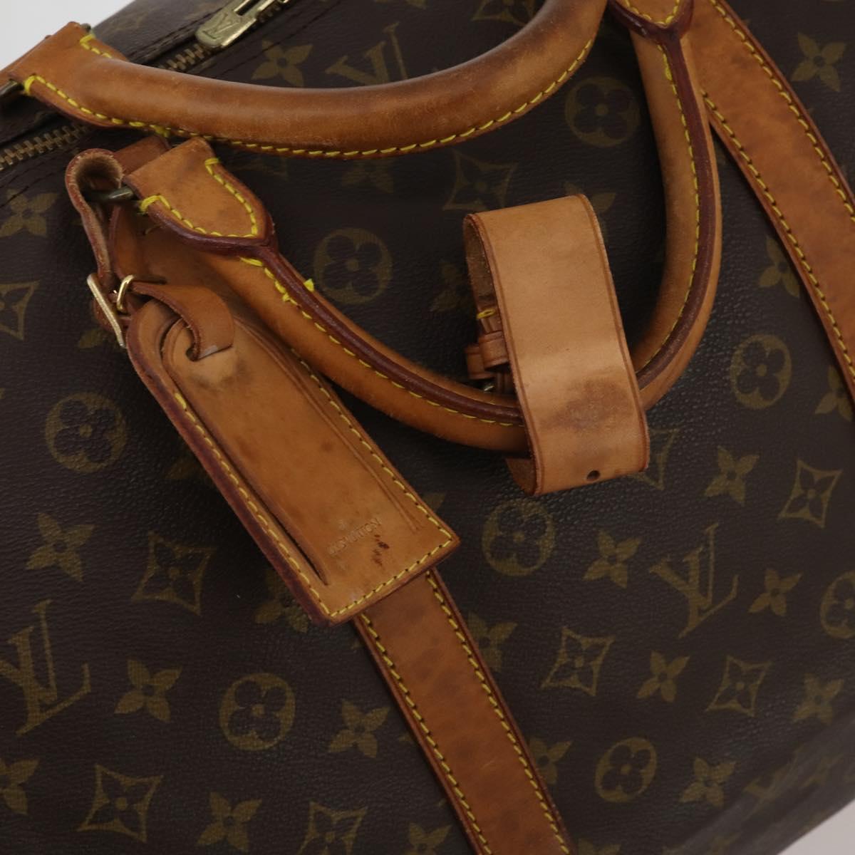 LOUIS VUITTON Monogram Keepall Bandouliere 60 Boston Bag M41412 LV Auth 193038
