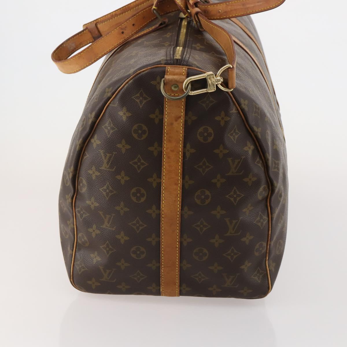 LOUIS VUITTON Monogram Keepall Bandouliere 60 Boston Bag M41412 LV Auth 193038