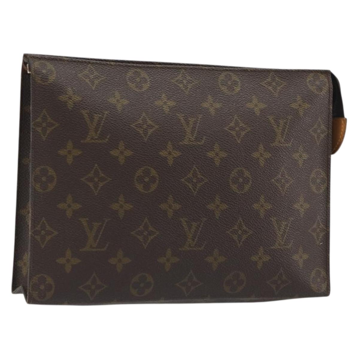 LOUIS VUITTON Monogram Poche Toilette 26 Pouch M47542 LV Auth 193058