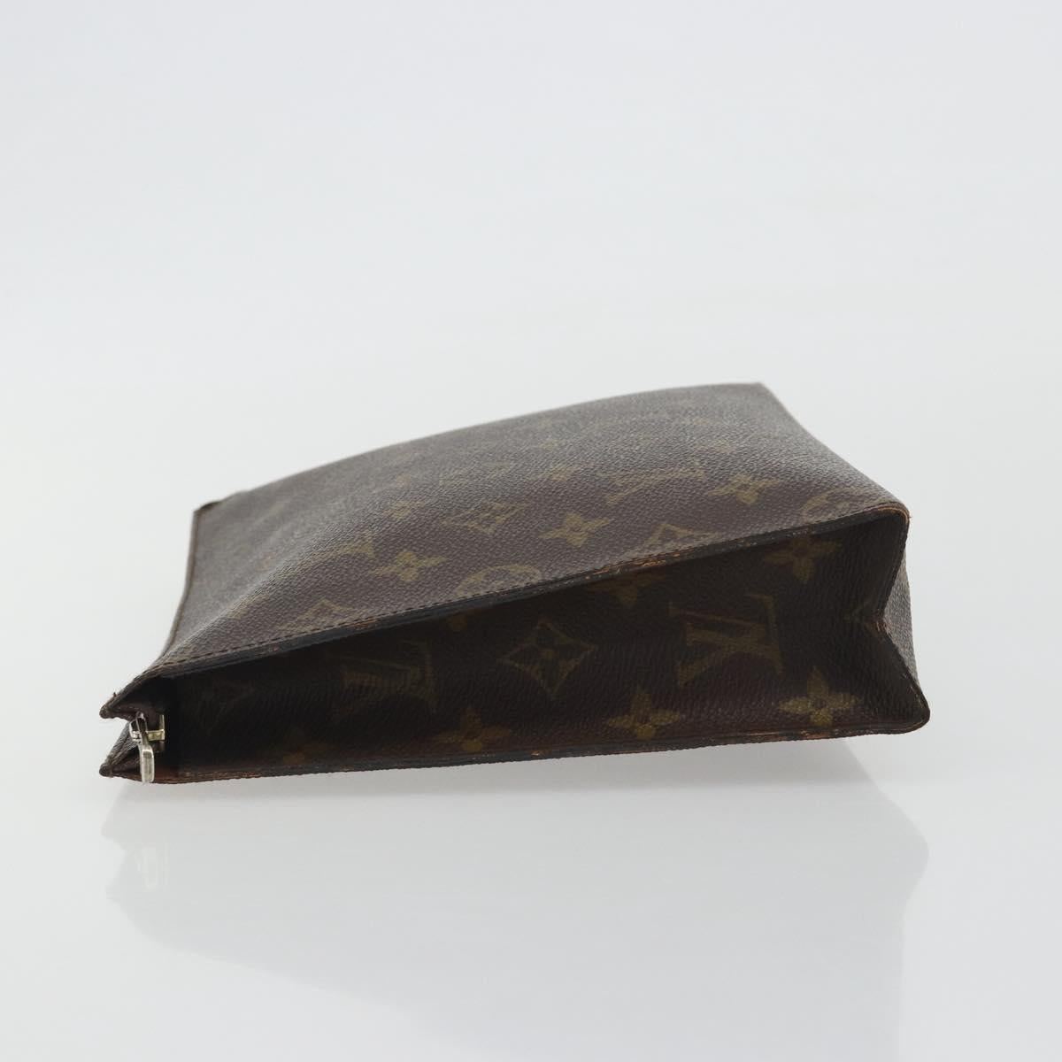 LOUIS VUITTON Monogram Poche Toilette 26 Pouch M47542 LV Auth 193058