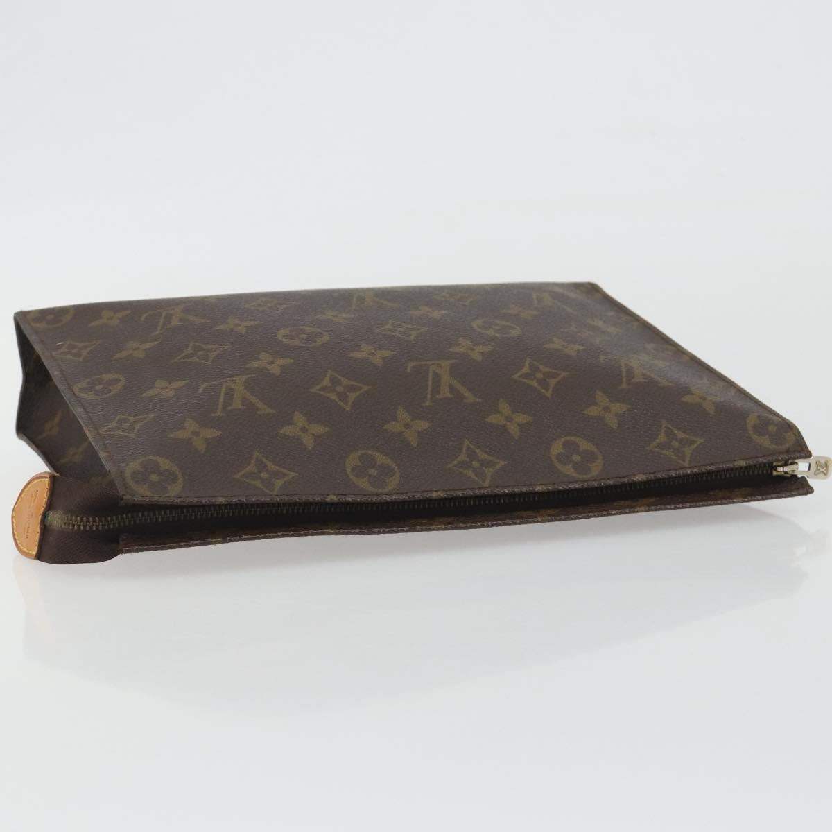 LOUIS VUITTON Monogram Poche Toilette 26 Pouch M47542 LV Auth 193058