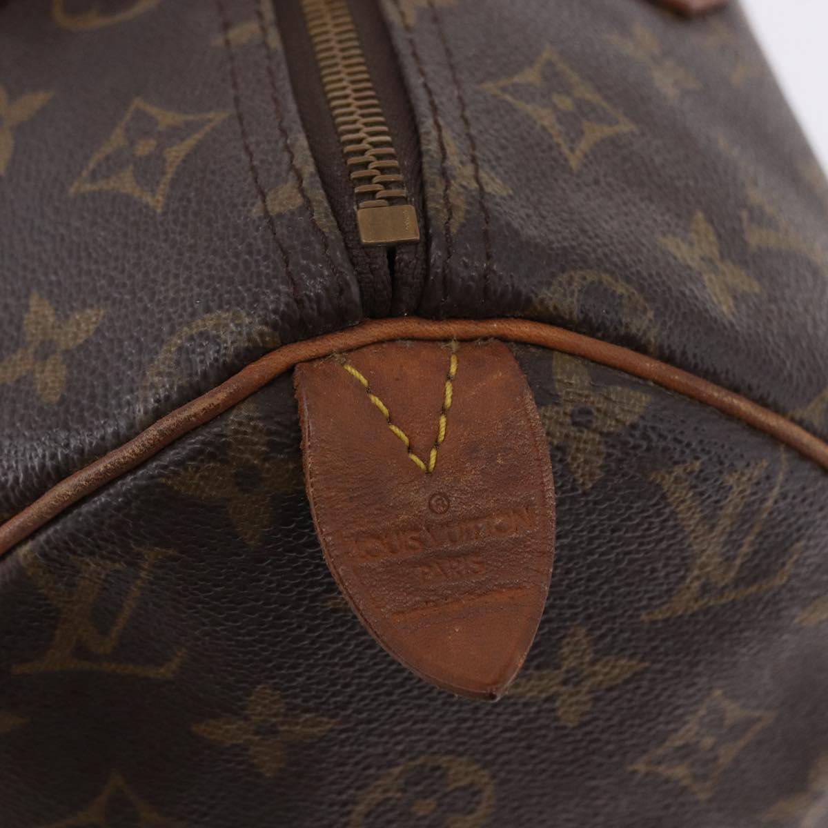 LOUIS VUITTON Monogram Speedy 30 Hand Bag M41526 LV Auth 193059