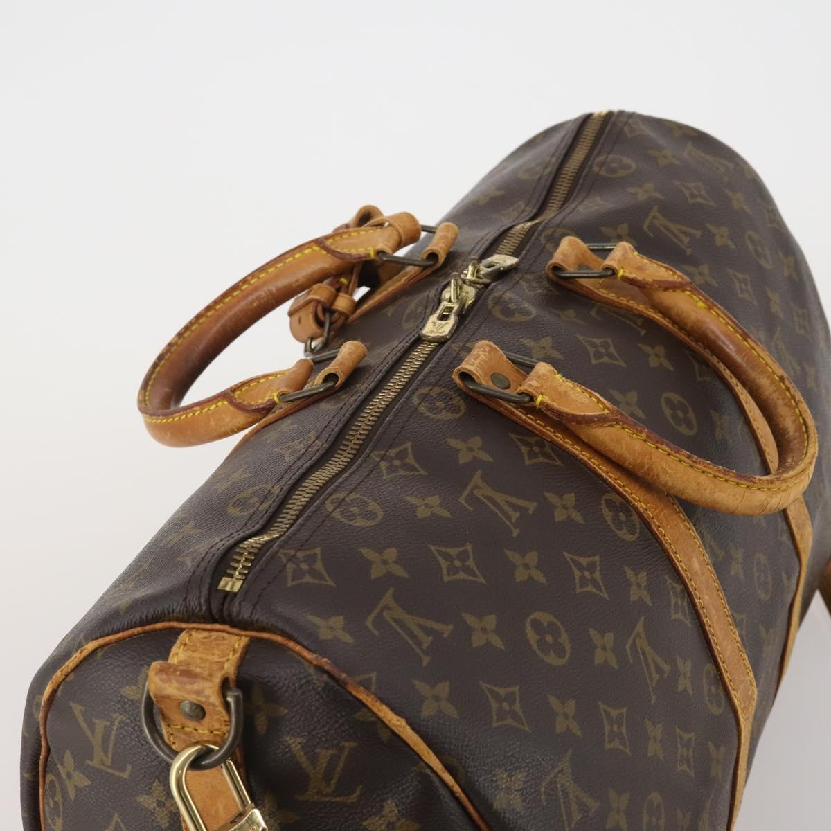 LOUIS VUITTON Monogram Keepall Bandouliere 45 Boston Bag M41418 LV Auth 193060