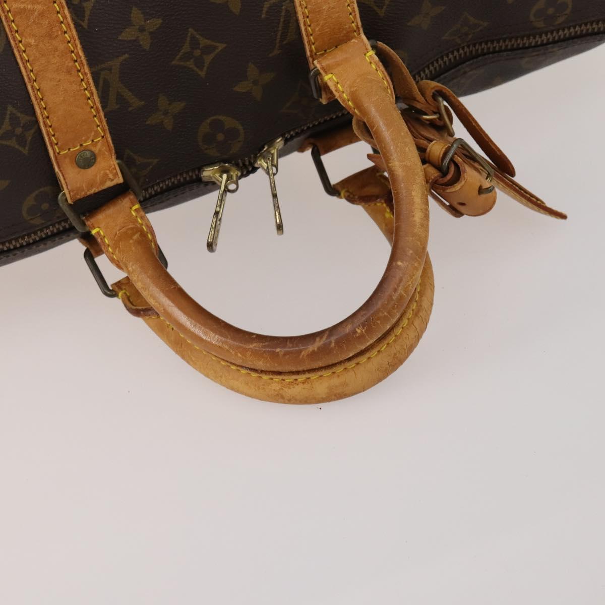 LOUIS VUITTON Monogram Keepall Bandouliere 45 Boston Bag M41418 LV Auth 193060