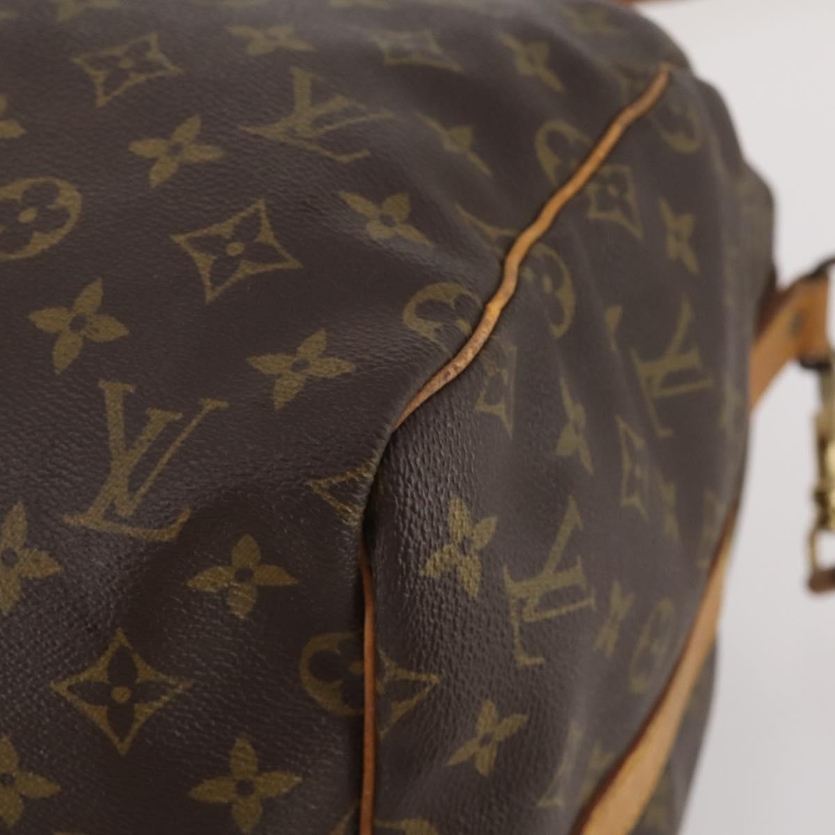 LOUIS VUITTON Monogram Keepall Bandouliere 55 Boston Bag M41414 LV Auth 193061