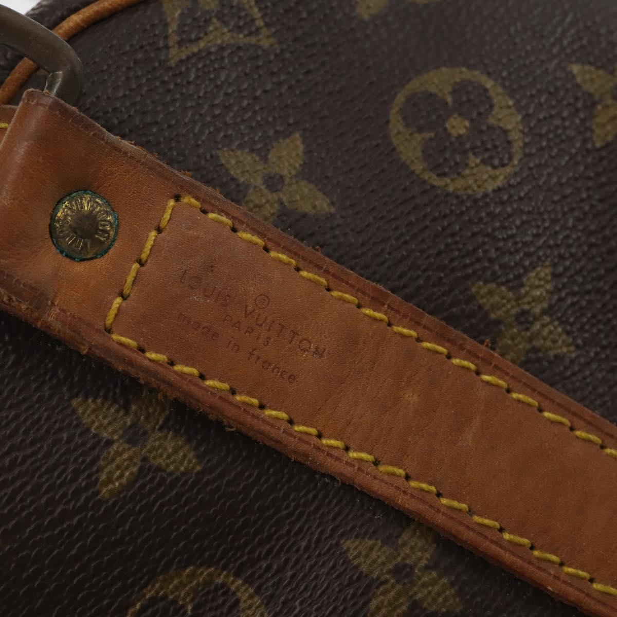 LOUIS VUITTON Monogram Keepall Bandouliere 55 Boston Bag M41414 LV Auth 193061