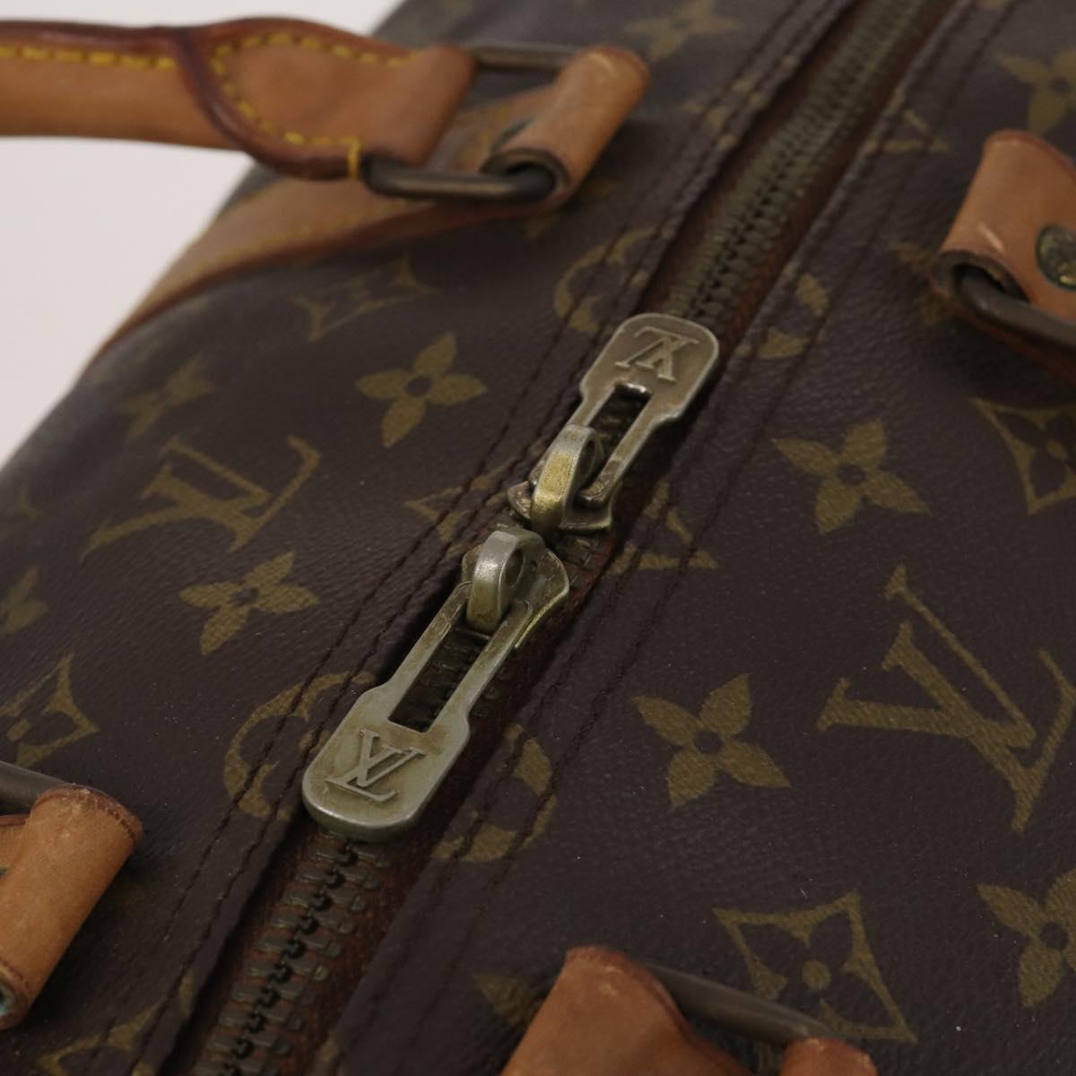 LOUIS VUITTON Monogram Keepall Bandouliere 55 Boston Bag M41414 LV Auth 193061