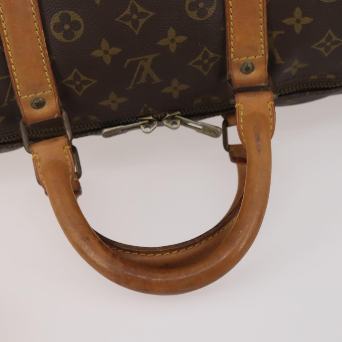 LOUIS VUITTON Monogram Keepall Bandouliere 55 Boston Bag M41414 LV Auth 193061