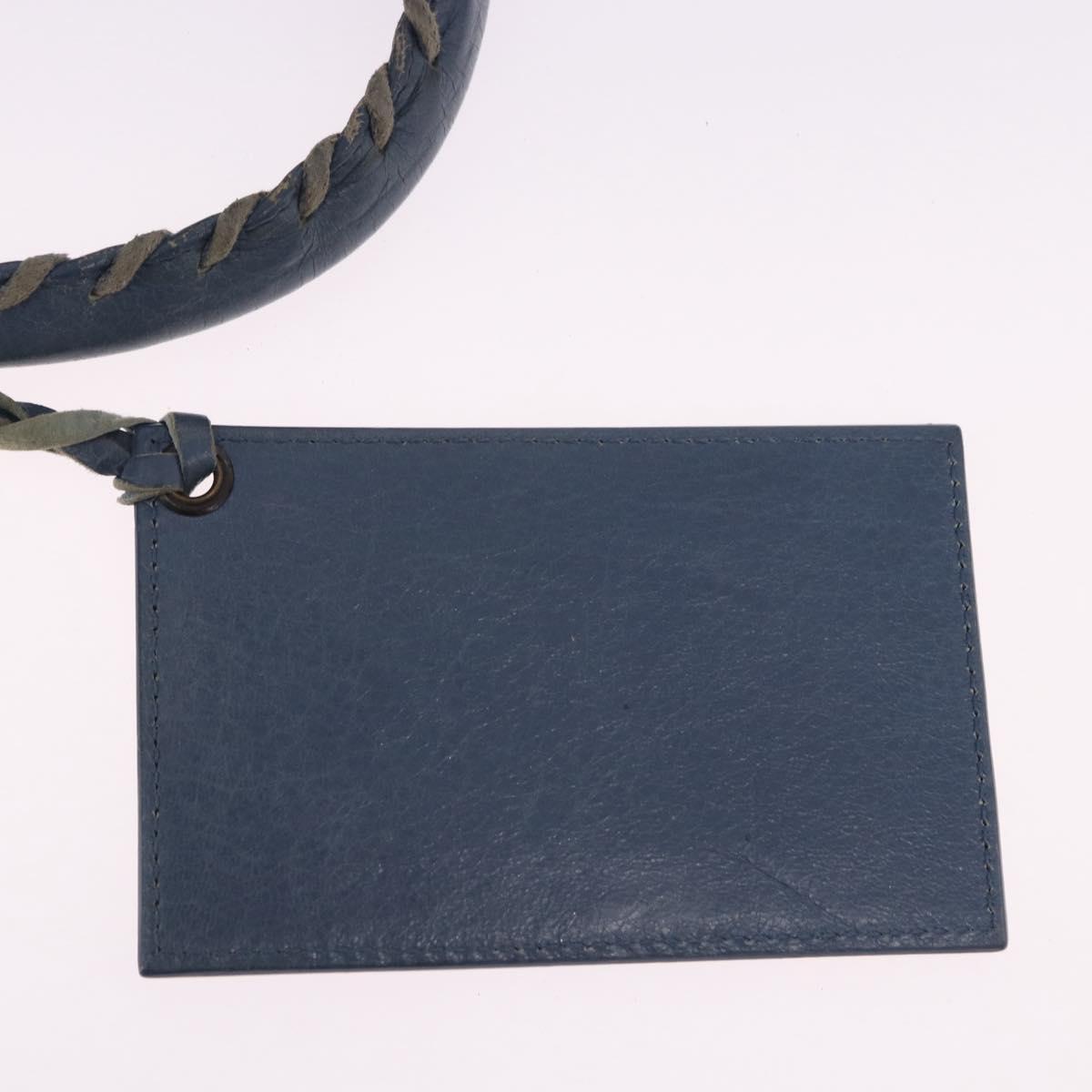 BALENCIAGA The City Hand Bag Leather 2way Blue 115748 Auth 193079V