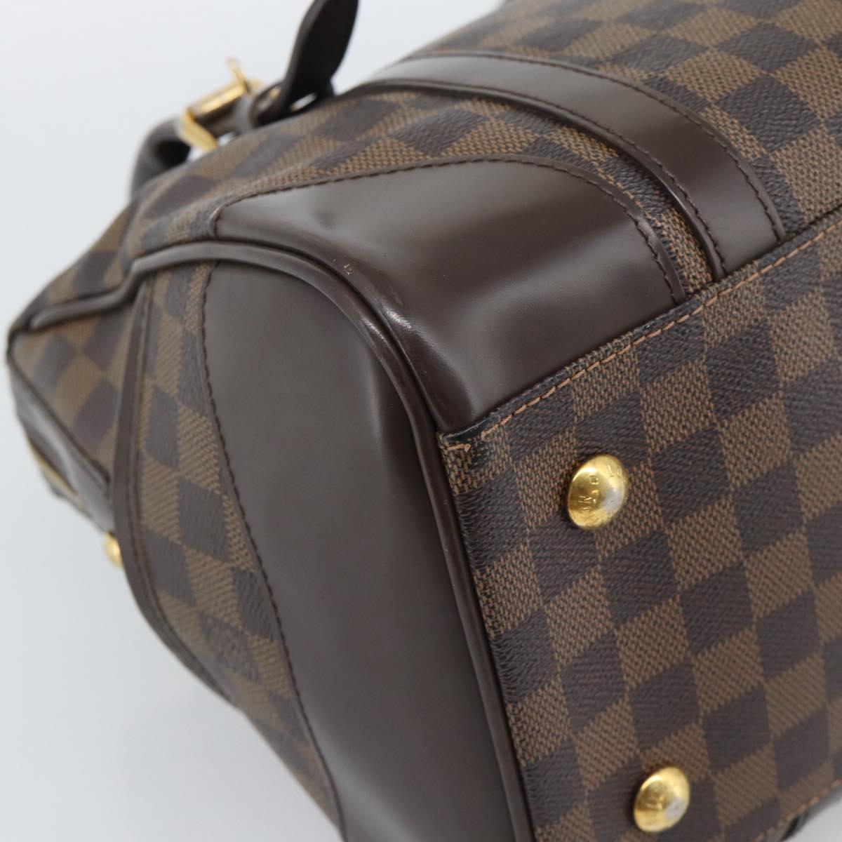 LOUIS VUITTON Damier Ebene Berkeley Hand Bag N52000 LV Auth 193081