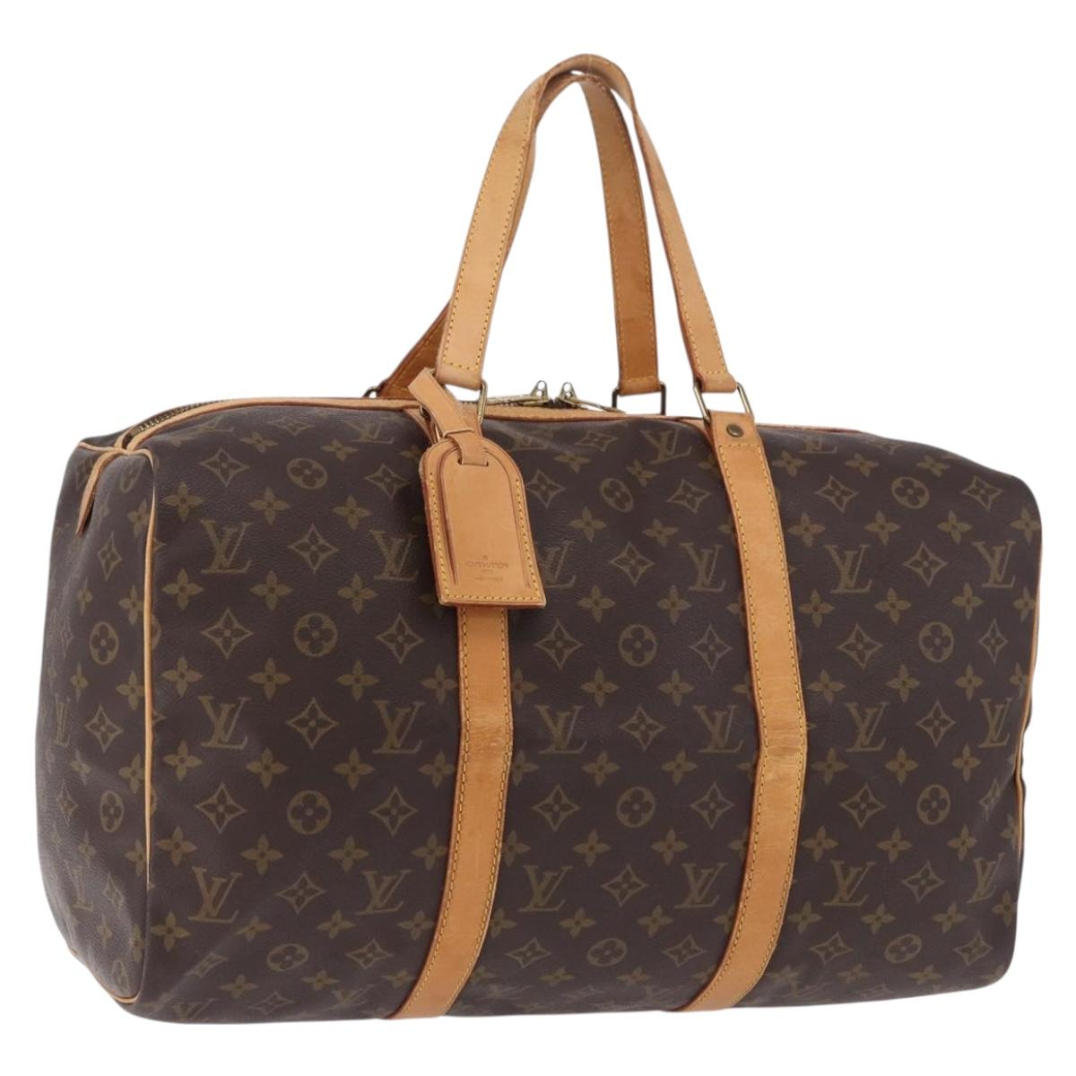 LOUIS VUITTON Monogram Sac Souple 45 Boston Bag M41624 LV Auth 193093