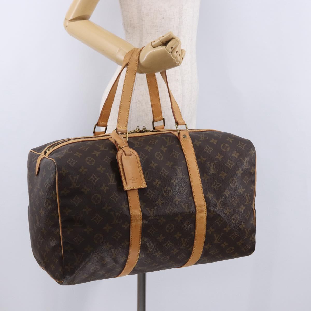 LOUIS VUITTON Monogram Sac Souple 45 Boston Bag M41624 LV Auth 193093