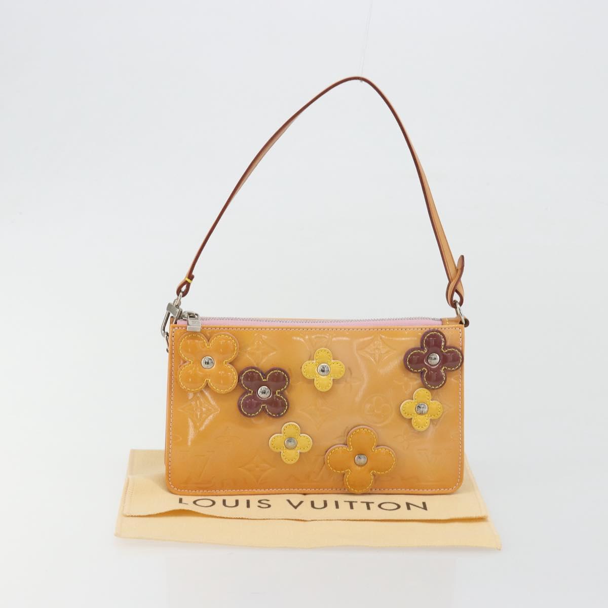LOUIS VUITTON Monogram Vernis Flower Lexington Pouch Pink M92248 LV Auth 193097V